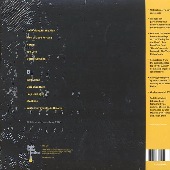 Lou Reed - Words & Music, May 1965 (yellow vinyl) (LP) - PureSound Records