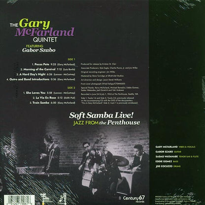 The Gary McFarland Quintet, Gabor Szabo - Soft Samba Live! Jazz From The Penthouse (LP)
