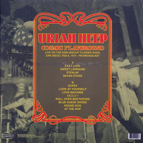 Uriah Heep - Cosmic Playground: Live On The King Biscuit Flower Hour, San Diego, Feb 8, 1974 (LP)