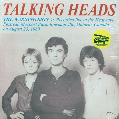 Talking Heads - The Warning Sign: Recorded Live At The Heatwave Festival, Mosport Park, Bowmanville, Ontario, Canada On August 23, 1980 (ltd. 300 copies made) (LP)