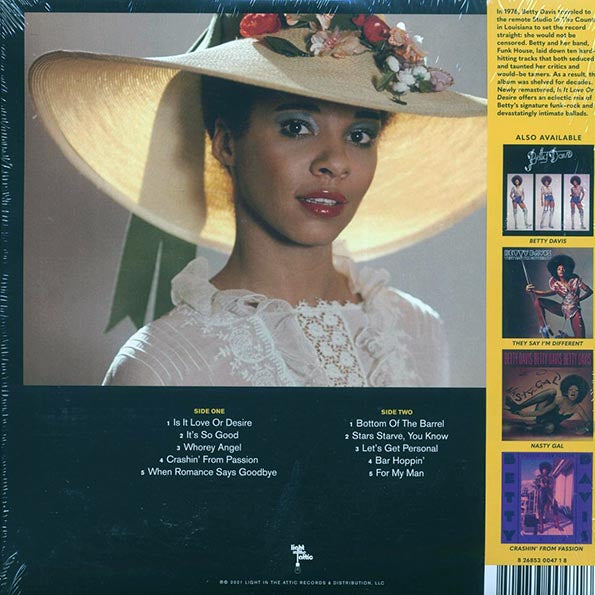 Betty Davis - Is It Love Or Desire (LP) - PureSound Records