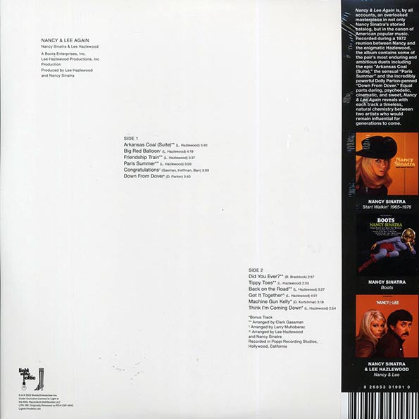 Nancy Sinatra, Lee Hazlewood - Nancy & Lee Again (+2 bonus tracks) (LP) - PureSound Records