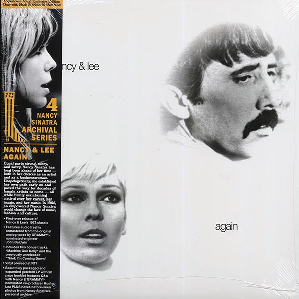Nancy Sinatra, Lee Hazlewood - Nancy & Lee Again (+2 bonus tracks) (ltd. 500 copies made) (clear/white/black hi-melt vinyl) (LP) - PureSound Records