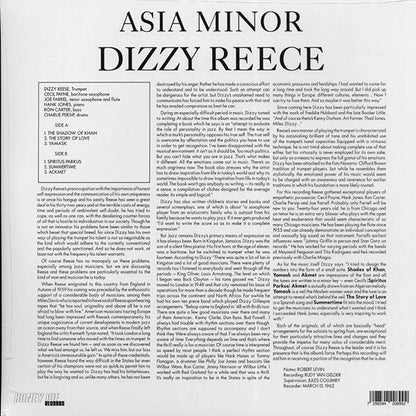Dizzy Reece - Asia Minor (LP) - PureSound Records