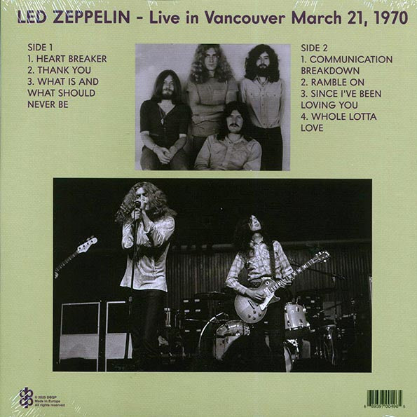 Led Zeppelin - Mudslide: Live In Vancouver March 21, 1970 (LP) - PureSound Records