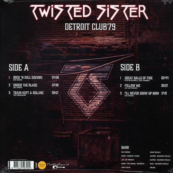 Twisted Sister - Detroit Club '79 Live Radio Broadast (LP)