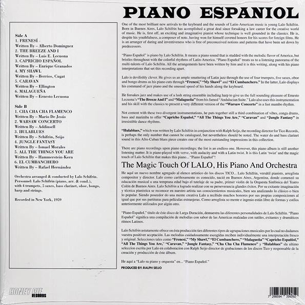 Lalo Schifrin - Piano Espanol (LP) - PureSound Records