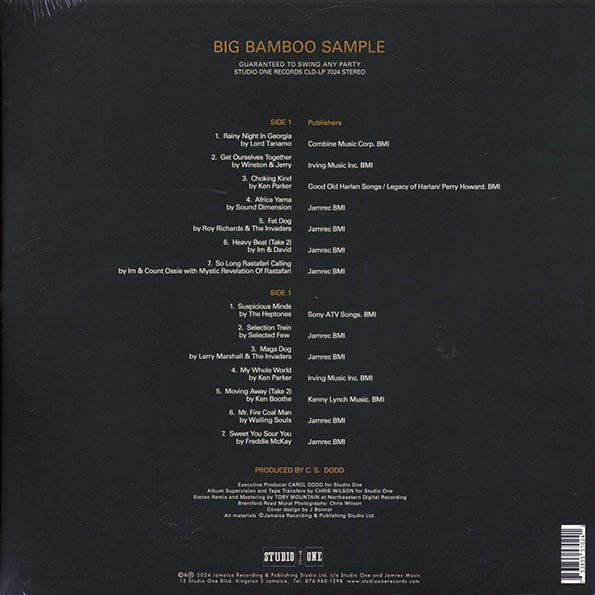 Wailing Souls, Sound Dimension, The Heptones, Larry Marshall, Etc. - Big Bamboo Sample (ltd. ed.) (green vinyl)
