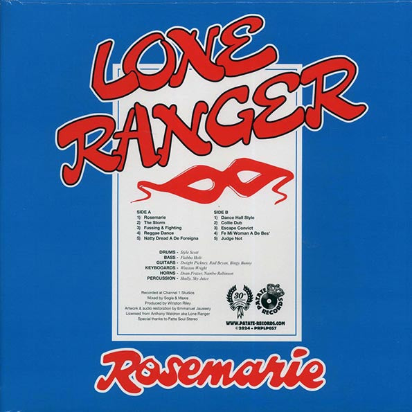 Lone Ranger - Rosemarie (LP) - PureSound Records