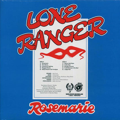 Lone Ranger - Rosemarie (LP) - PureSound Records