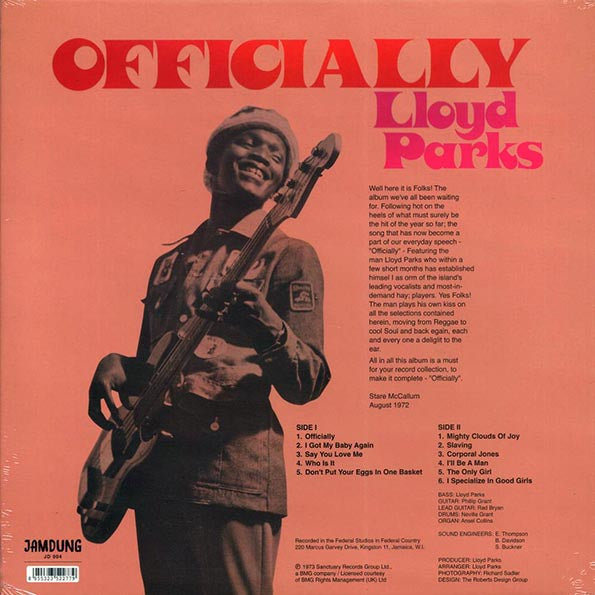 Lloyd Parks - Officially (LP) - PureSound Records