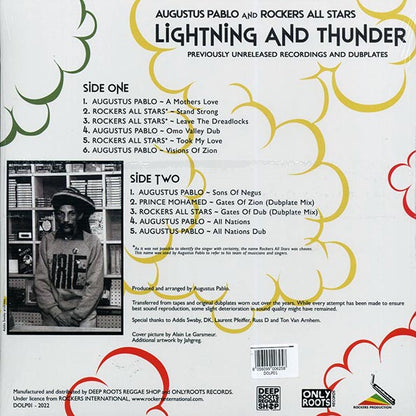 Augustus Pablo, Rockers All Stars - Lightning And Thunder: Previously Unreleased Recordings And Dubplates (LP) - PureSound Records
