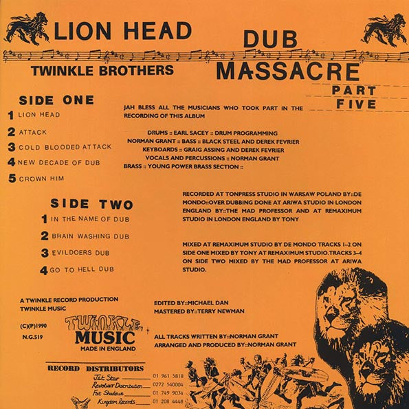 Twinkle Brothers - Dub Massacre Part 5: Lion Head (LP)