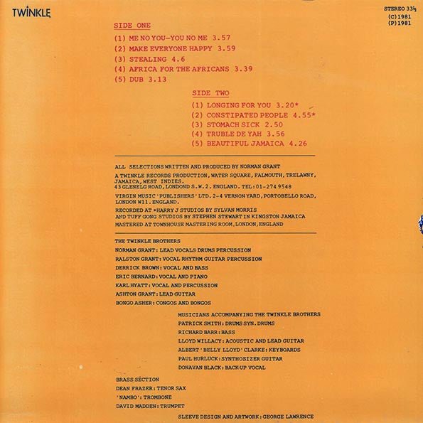 Twinkle Brothers - Me No You, You No Me (LP)