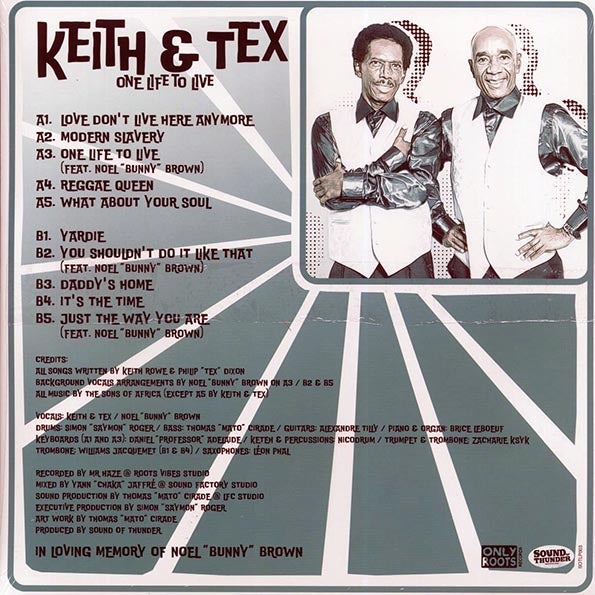 Keith & Tex - One Life To Live (LP) - PureSound Records