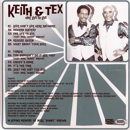 Keith & Tex - One Life To Live (LP) - PureSound Records