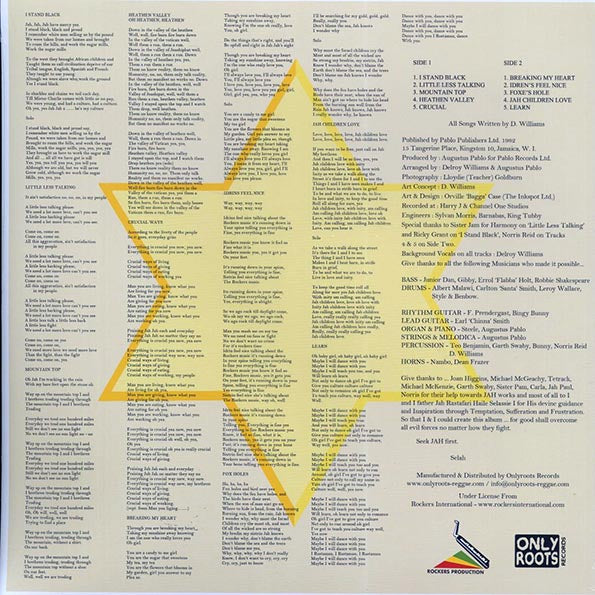 Delroy Williams - I Stand Black (LP) - PureSound Records