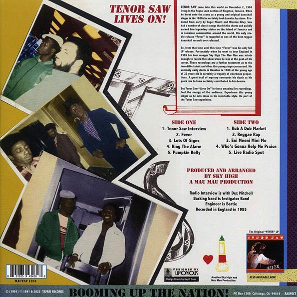 Tenor Saw - Live In London: Tenor Saw Lives On (LP)