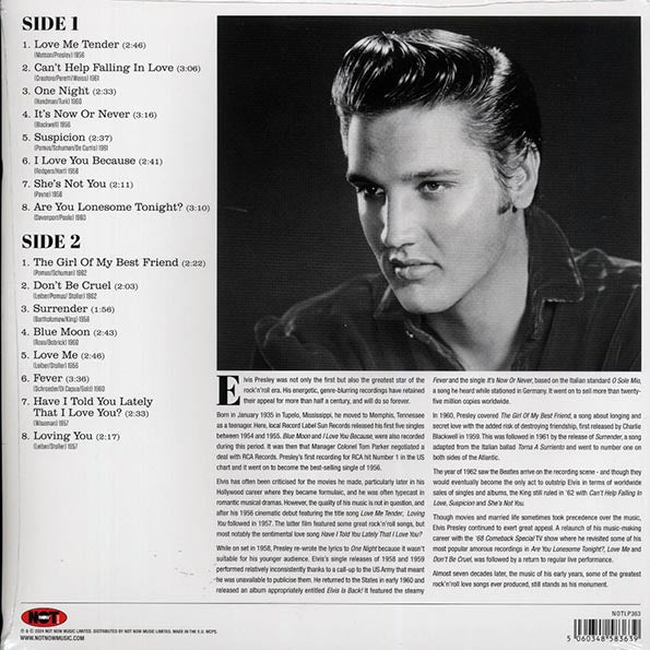 Elvis - Love Songs (180g) (LP) - PureSound Records