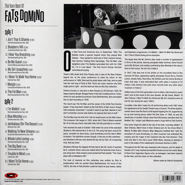 Fats Domino - The Very Best Of Fats Domino (180g) (LP) - PureSound Records