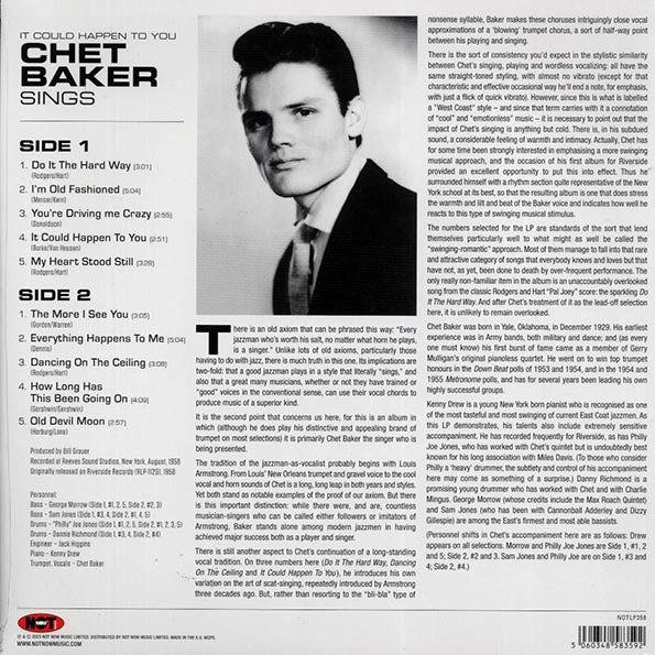 Chet Baker - It Could Happen To You (180g) (LP) - PureSound Records