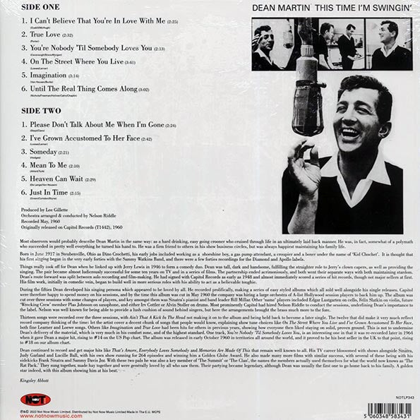 Dean Martin - This Time I'm Swingin' (180g) (LP) - PureSound Records