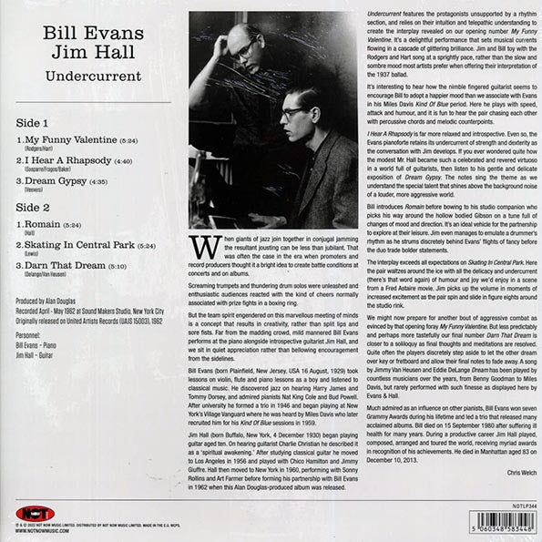 Bill Evans, Jim Hall - Undercurrent (180g) (LP) - PureSound Records
