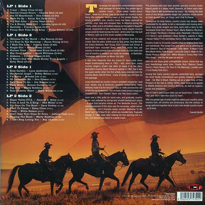 Johnny Cash, Hank Williams, Patsy Cline, Jim Reeves, Etc. - The Best of Country (32 tracks) (LP) - PureSound Records