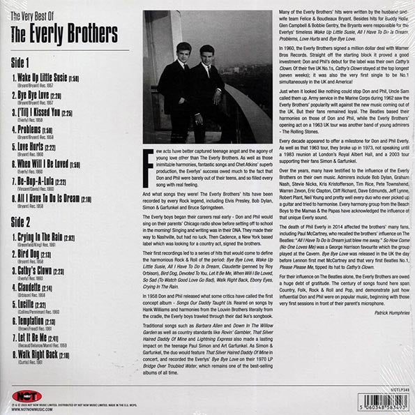 The Everly Brothers - The Very Best Of The Everly Brothers (180g) (LP)