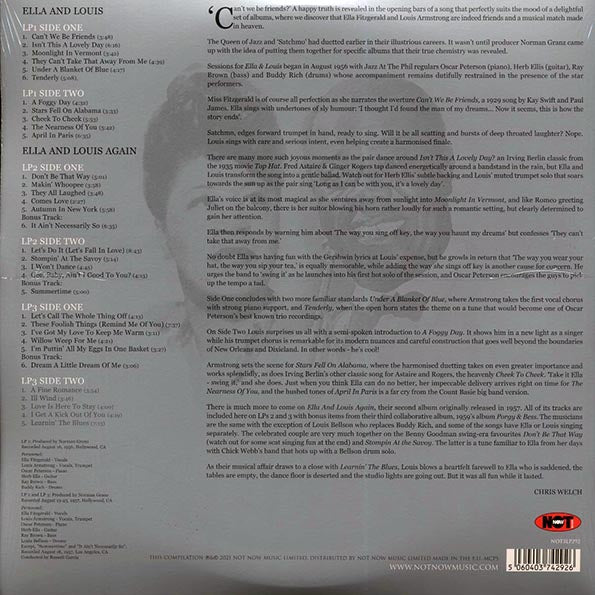 Ella Fitzgerald, Louis Armstrong - The Platinum Collection (32 tracks) (3xLP) (LP) - PureSound Records