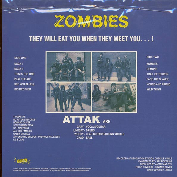 Attak - Zombies (ltd. 500 copies made) (LP) - PureSound Records