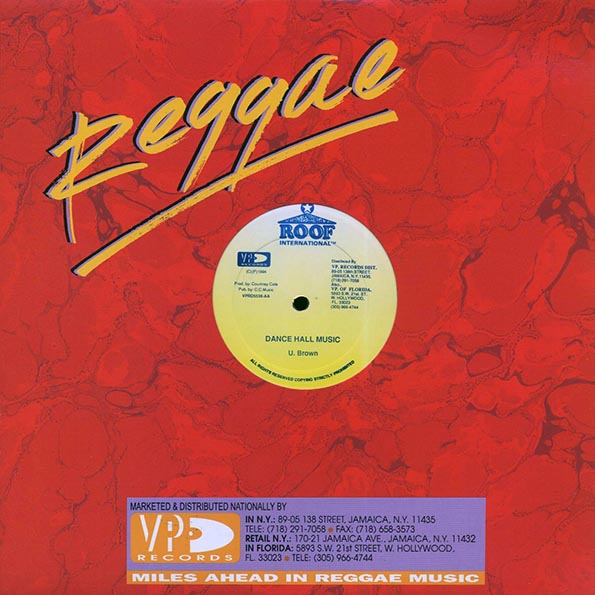 U Brown - Dance Hall Music  /  Joy White - Another Chance (12")