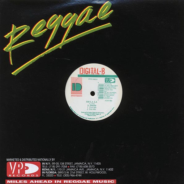 Prezident Brown - Reality (Straght Mix); Version  /  Lt. Stitichie - Oh La La (Club Mix); Dub Mix (12")