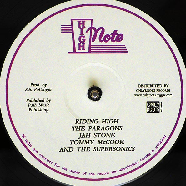 The Paragons, Jah Stone, Tommy McCook & The Supersonics - Riding High  (Extended MIx) /  The Paragons - Mercy, Mercy, Mercy (Extended MIx) (12")