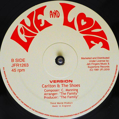 Carlton & The Shoes - What A Day (Extended Mix)  /  Version (12")