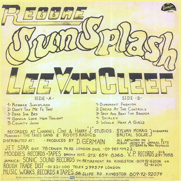 Lee Van Cleef - Reggae SunSplash (LP) - PureSound Records