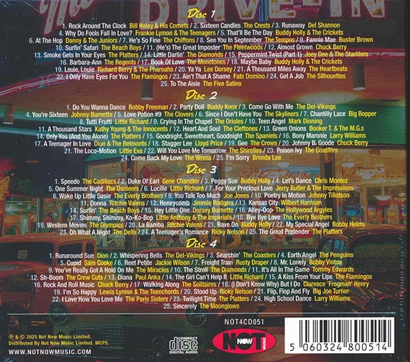Buddy Holly, Chuck Berry, The Flamingoes, Del Shannon, The Beach Boys, Etc. - American Graffiti: 100 Hits (CD)