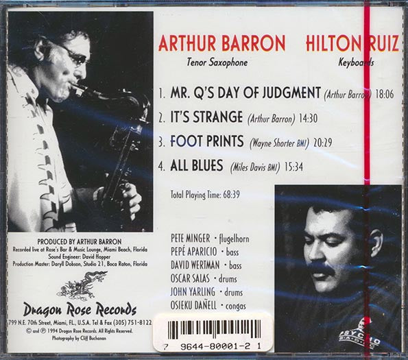 Arthur Barron, Hilton Ruiz - Arthur Barron Hilton Ruiz (CD)