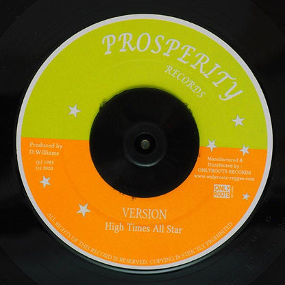 Delroy Williams - Scars Of War  /  High Times All Stars - Version (7")