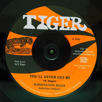 Barrington Biggs - You'll Never Get By  /  Rebellious Subjects - You'll Never Get By (7")