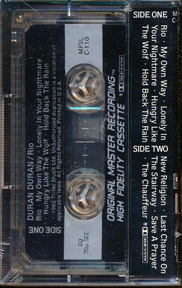 Duran Duran - Rio (TAPE) - PureSound Records