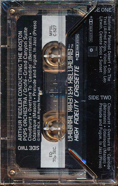 Grofe, Bernstein, Boston Pops, Arthur Fiedler - Grand Canyon Suite, Overture To "Candide", Odalisque, Prelude And Fugue In Jazz (TAPE) - PureSound Records
