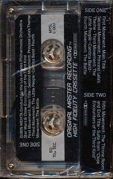 Zubin Mehta Conducts Los Angeles Philharmonic Orchestra - Suites From Star Wars And Close Encounters Of The Third Kind (TAPE) - PureSound Records