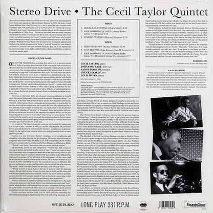 Cecil Taylor Quintet - Stereo Drive (+2 bonus tracks) (LP) - PureSound Records