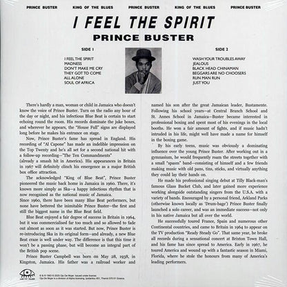 Prince Buster - I Feel The Spirit (ltd. ed.) (LP) - PureSound Records