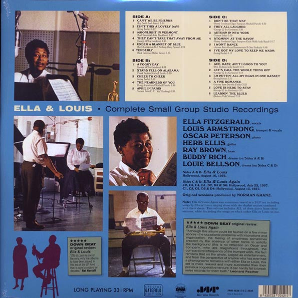 Ella Fitzgerald, Louis Armstrong - Complete Small Group Studio Recordings (2xLP) (LP) - PureSound Records