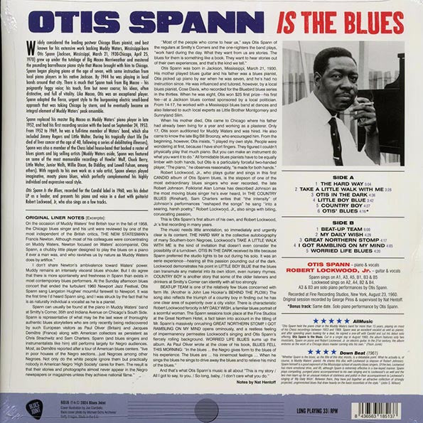 Otis Spann - Otis Spann Is The Blues (+bonus track) (LP) - PureSound Records