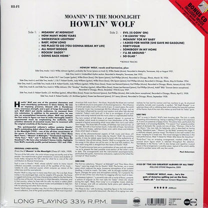 Howlin' Wolf - Moanin' In The Moonlight (+15 bonus tracks) (LP) - PureSound Records