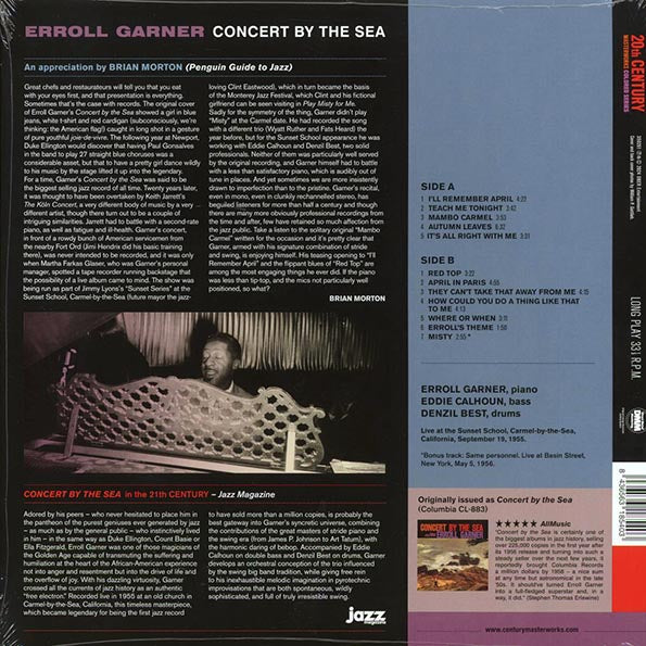 Erroll Garner - Concert By The Sea (+bonus track) (180g) (LP) - PureSound Records