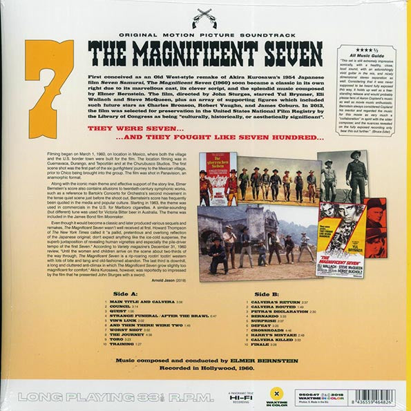 Elmer Bernstein - The Magnificent Seven (180g) (LP) - PureSound Records